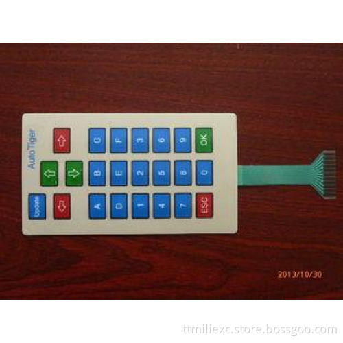 Waterproof Custom Keyboard Membrane Switch Panel with Embos